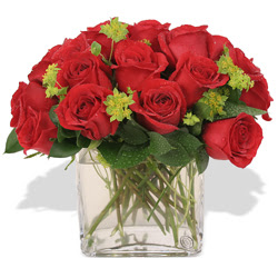  Erzincan çiçek online çiçek siparişi  10 adet kirmizi gül ve cam yada mika vazo