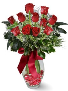 9 adet gül  Erzincan çiçek yolla , çiçek gönder , çiçekçi   kirmizi gül