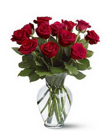  Erzincan 14 şubat sevgililer günü çiçek  cam yada mika vazoda 10 kirmizi gül