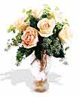  Erzincan online çiçekçi , çiçek siparişi  6 adet sari gül ve cam vazo