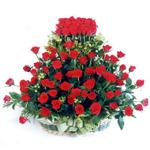  Erzincan internetten çiçek siparişi  41 adet kirmizi gülden sepet tanzimi