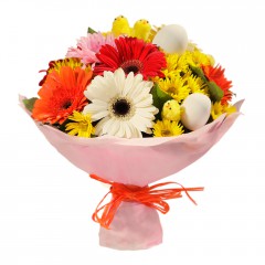 Karışık mevsim buketi Mevsimsel çiçek  Erzincan çiçek gönderme sitemiz güvenlidir 