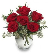 Vazo içerisinde 5 adet kırmızı gül  Erzincan yurtiçi ve yurtdışı çiçek siparişi 